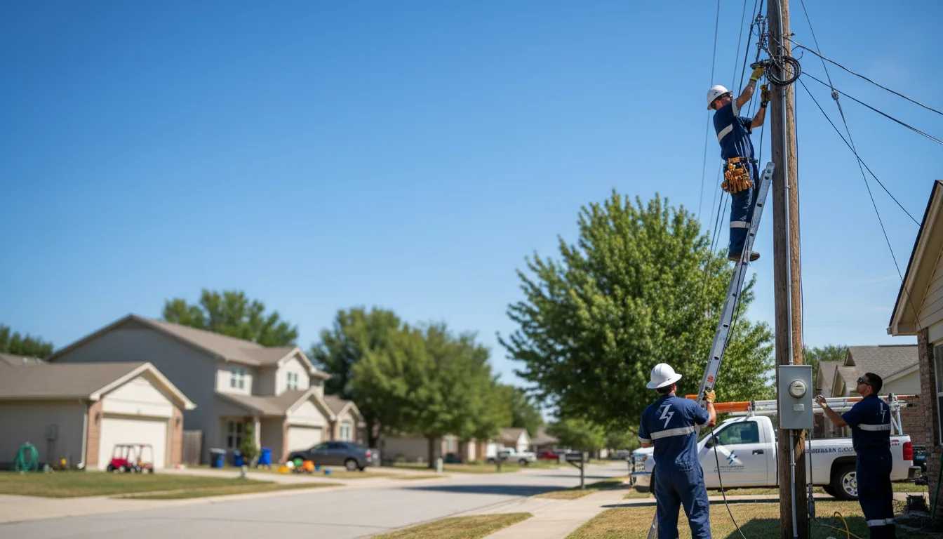 Residential electrician providing installation services in Stockton, IA